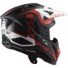 LS2 MX703 X-FORCE-06 CARBON-6K VICTORY off-road helma červená